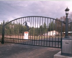 Automatic Ornamental Iron Gate